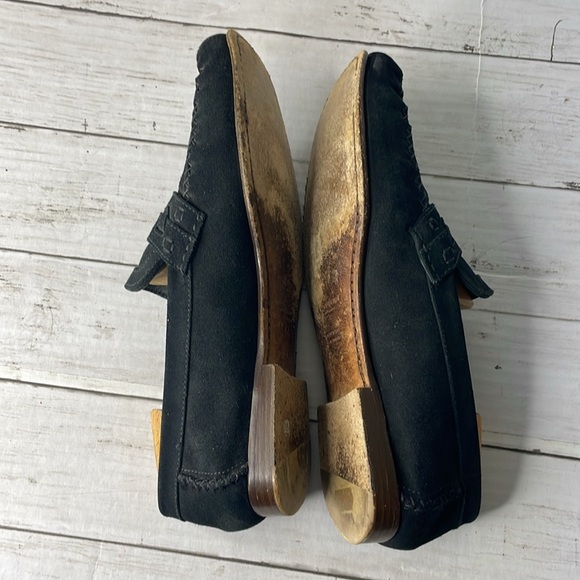 YSL Black Suede Loafers main image 6